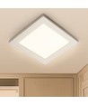 LED E6 Kantbelyst Indbygningsspot 16W 4000K - Firkantet - Overflademonteret