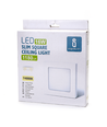 LED E6 Kantbelyst Indbygningsspot 16W 4000K - Firkantet - Overflademonteret