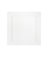 LED E6 Kantbelyst Indbygningsspot, 18W, 3000K, Kvadratisk, Overflademonteret