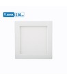 LED E6 Kantbelyst Indbygningsspot, 18W, 3000K, Kvadratisk, Overflademonteret