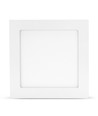 LED E6 Kantbelyst Indbygningsspot, 18W, 4000K, Kvadratisk, Overflademonteret