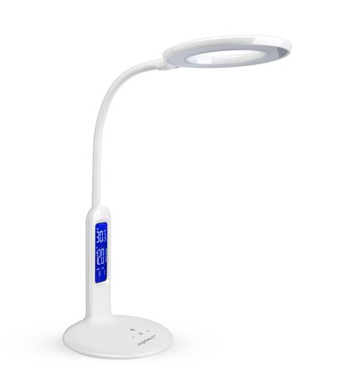 LED Bordlampe LIGHT07 - Hvid, 7W, 6500K (Berøringsdæmpning & Kalenderfunktion)