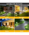 LED Solcellelampe spyd - 0,08W, 6500K