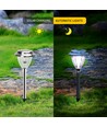 LED Solcellelampe spyd - 0,08W, 6500K