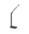 LED Bordlampe Light11 - Sort, 5W, 6400K (Touchdæmpning, USB-opladningsstik & Trådløs Mobilopladning)