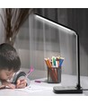 LED Bordlampe Light11 - Sort, 5W, 6400K (Touchdæmpning, USB-opladningsstik & Trådløs Mobilopladning)