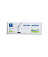LED Bordlampe Light11 - Sort, 5W, 6400K (Touchdæmpning, USB-opladningsstik & Trådløs Mobilopladning)