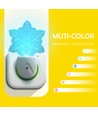 LED Natlampe med Dag/Nat Sensor - Snefnug, 0,5W, RGB 7 Farver