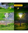 LED Solcellelampe spyd - 0.08W, 3000K