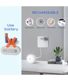 LED Natlys 1W 6500K - USB Opladning & Magnetisk Fastgørelse - Touch Dæmpning - 4 stk