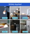 LED Natlys 1W 6500K - USB Opladning & Magnetisk Fastgørelse - Touch Dæmpning - 4 stk
