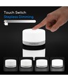 LED Natlys 1W 6500K - USB Opladning & Magnetisk Fastgørelse - Touch Dæmpning - 4 stk