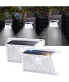 Solcelle Sensor Væglampe 05 - 2.4W, 6500K, 2 stk