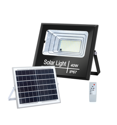 Solpanel LED projektør 40W 6500K