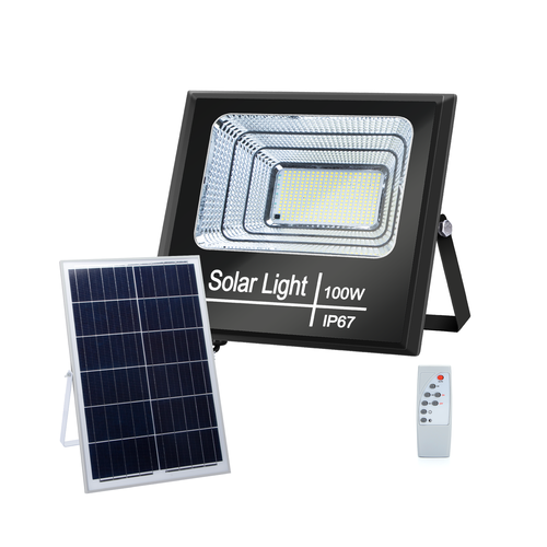 LED Solpanel projektør 100W 6500K