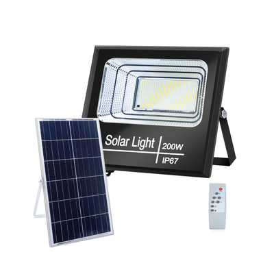 Billede af Solpanel LED Oversvømmelseslys 200W 6500K - Kulør : Kold