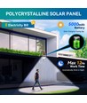 Projektør LED med Solpanel 02 - 30W, 6500K