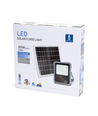 LED-projektør med solpanel - 200W, 6500K