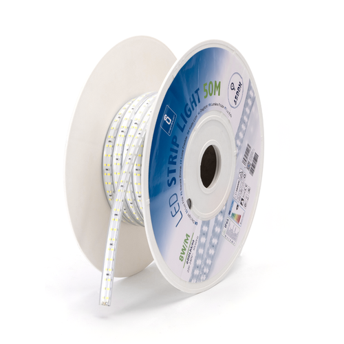 Integreret Kredsløb LED Strimmel, 2835 - 180LEDs, 10mm, Hvid, 50m
