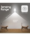 LED Natlys med PIR Sensor Pebble, 1W, 6500K, Dobbelt-Pakke