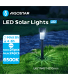 LED havelampe spyd - Plastik, Lige Lampeskærm, 6500K, solcelle