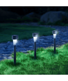 LED havelampe spyd - Skråtstillet Lampeglas, Plast, 6500K, solcelle