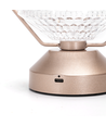 LED Bærbar Stemningsbordlampe 1W RGB med Fjernbetjening - Rosaguld