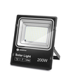 200W LED Projektør med Solpanel - 6500K