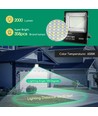 LED Projektor med Solpanel - 300W, 6500K