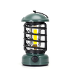 Outlet: Grøn LED Campinglampe med Dæmpbar Roterbar Krog - Plast, Bruger 3xAA Batterier