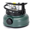 Outlet: Grøn LED Campinglampe med Dæmpbar Roterbar Krog - Plast, Bruger 3xAA Batterier