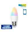 WiFi Smart LED Pære C37 E27 5W RGB+CCT