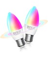 WiFi Smart LED Pære C37 E27 5W RGB+CCT