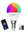 Wi-Fi Smart LED-pære G45 E14 5W RGB+CCT