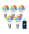 Wi-Fi Smart LED-pære G45 E14 5W RGB+CCT