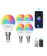 Wi-Fi Smart LED-pære G45 E14 5W RGB+CCT