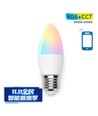 WiFi Smart LED Pære C37 E27 - 7W, RGB+CCT