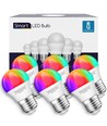 WiFi Smart LED Pære G45 E27 5W RGB+CCT, 6-Pak