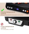 Digital Grill - 2000 Watt med display og aftagelige plader, sandwich / panini grill