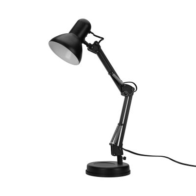 Metallisk Sammenklappelig Bordlampe E27 - Sort