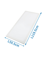 LED E5 60W 6500K Panel - Hvid (595x1195x10mm)