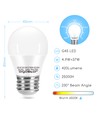 LED A5 G45 Stor Spredning E27 4.9W 6500K