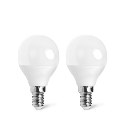 LED A5 G45 - Stor Spredning E14 4.9W 6500K Dobbelt-Pakke