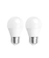 LED A5 G45 Bred-Spredning E27 4.9W 3000K Dobbelt-Pakke