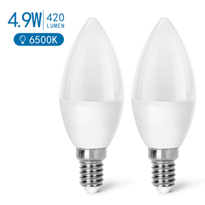 LED A5 C37 E14 4.9W 6500K Dobbelt-Pakke - Kulør : Kold