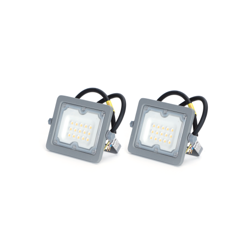 LED-Projektør 10W 4000K SMD IP65 90° - 2 Stk