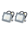 LED-Projektør 10W 4000K SMD IP65 90° - 2 Stk