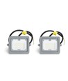 LED-Projektør 10W 4000K SMD IP65 90° - 2 Stk