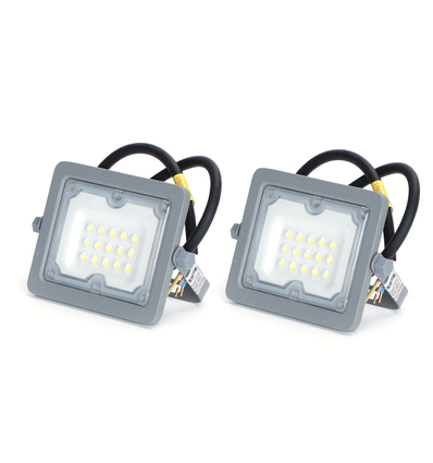 LED Projektør 10W - 6500K SMD - IP65 - 90° (2 stk.)