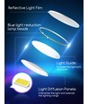 LED Bordlampe - Sort, 8W, 3000K-6500K, Touch-Dæmpning, USB-Opladerstik & Hukommelsesfunktion